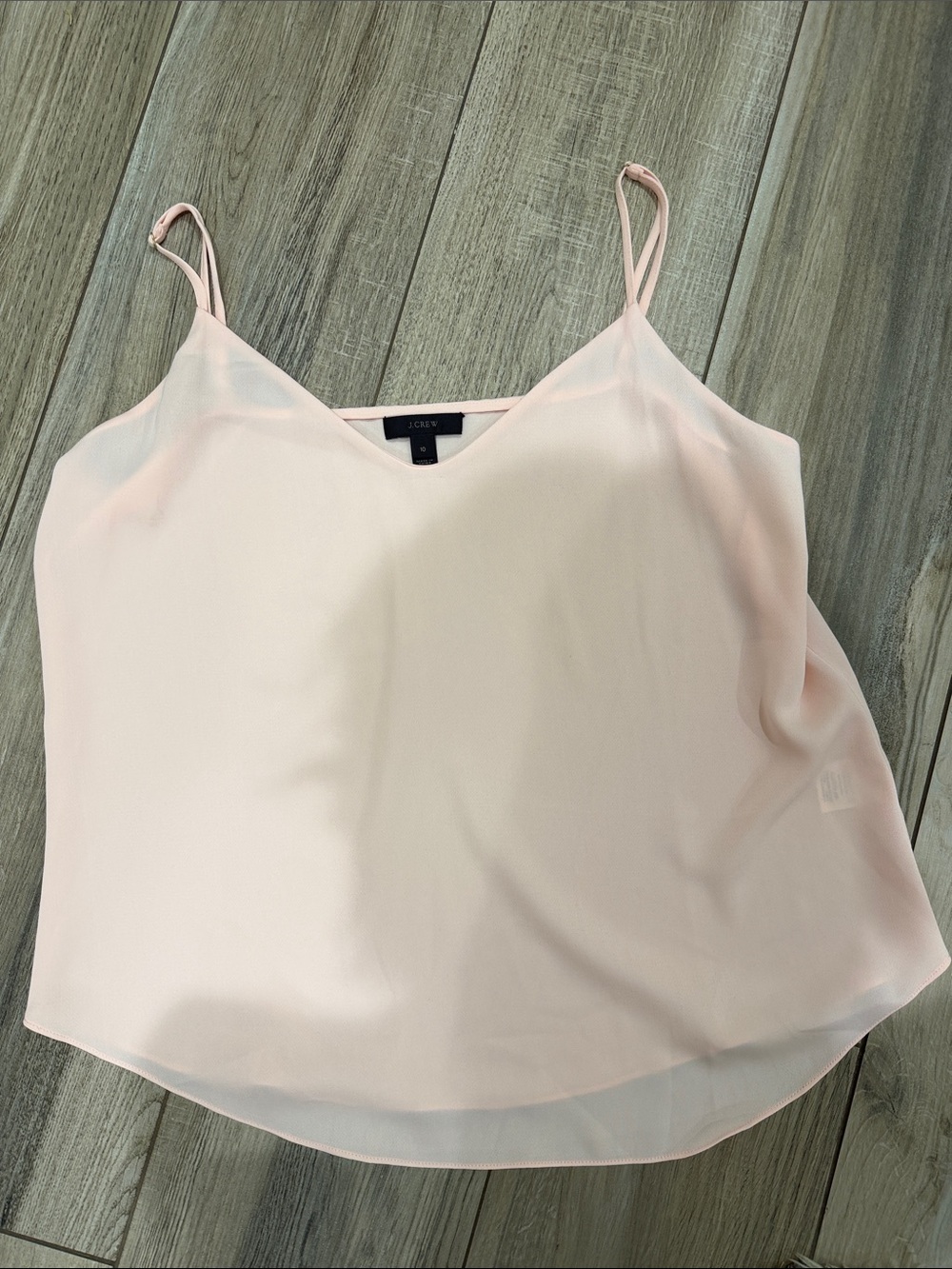 J. Crew Pale Pink V-Neck Spaghetti Strap Camisole